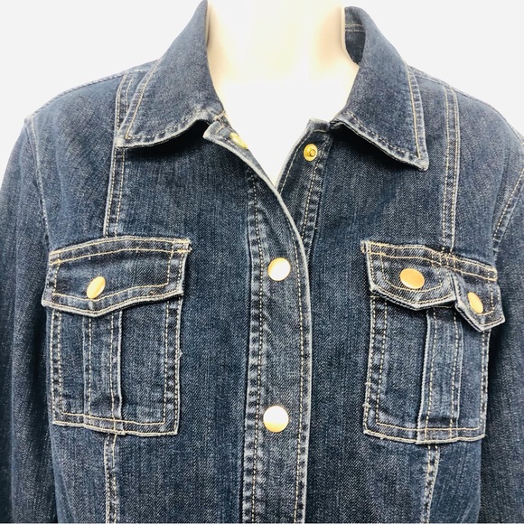 HP! Jones New York Denim Trucker Jacket - Picture 5 of 16